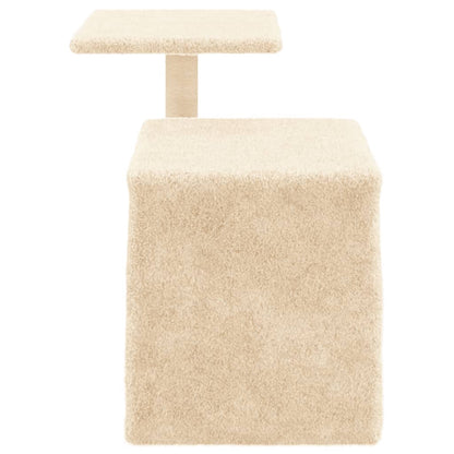 Arbre à chat avec griffoirs en sisal crème 50,5 cm