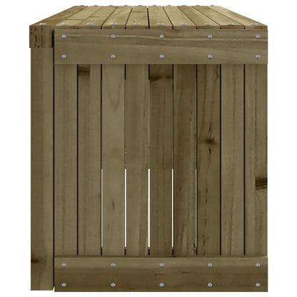 Banc de jardin extensible 212,5x40,5x45 cm bois de pin imprégné