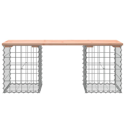 Banc de jardin design gabion 103x31x42cm bois massif de douglas