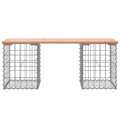 Banc de jardin design gabion 103x31x42cm bois massif de douglas