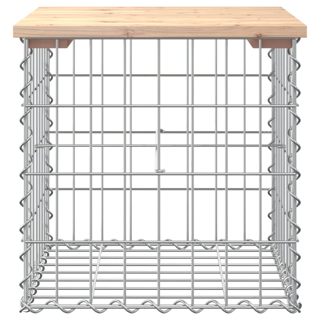 Banc de jardin design de gabion 43x44x42 cm bois massif de pin