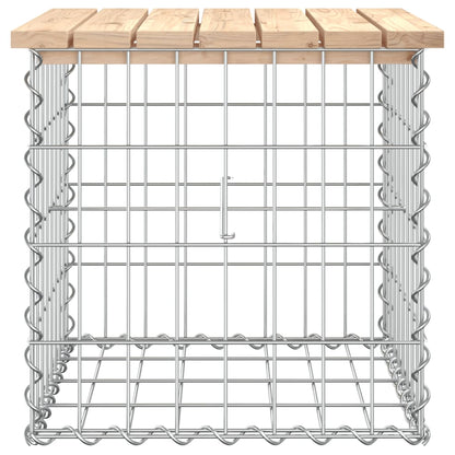 Banc de jardin design de gabion 43x44x42 cm bois massif de pin