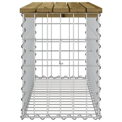 Banc de jardin design gabion 83x31,5x42 cm bois de pin imprégné