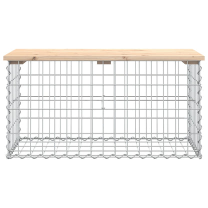 Banc de jardin design de gabion 83x44x42 cm bois massif de pin