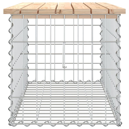 Banc de jardin design de gabion 83x44x42 cm bois massif de pin