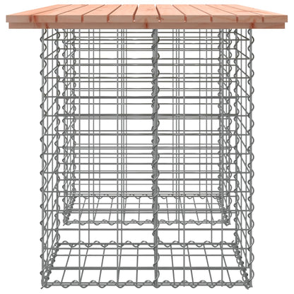 Banc de jardin design gabion 100x70x72cm bois massif de douglas