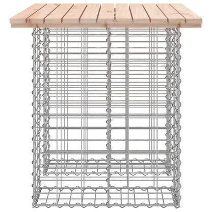 Banc de jardin design de gabion 100x70x72 cm bois massif de pin