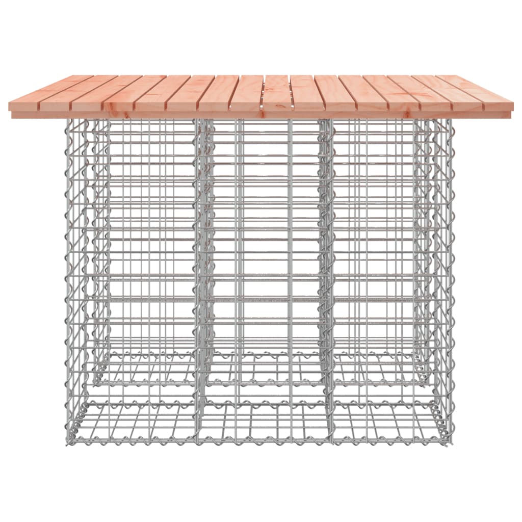 Banc jardin design gabion 100x102x72 cm bois massif de douglas