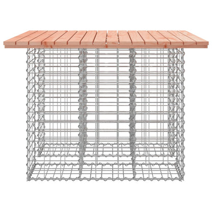 Banc jardin design gabion 100x102x72 cm bois massif de douglas