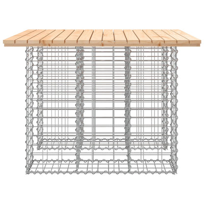 Banc de jardin design de gabion 100x102x72cm bois massif de pin