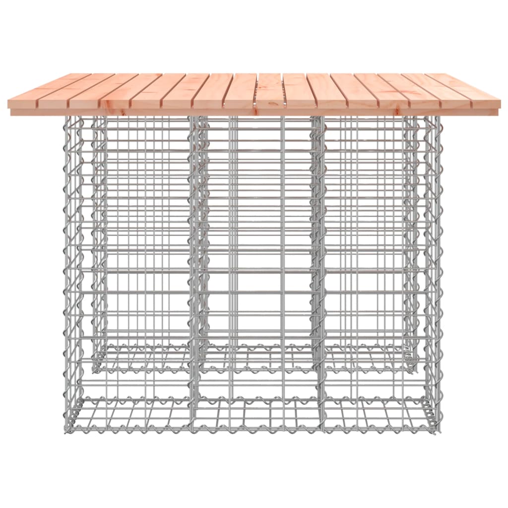 Banc jardin design gabion 100x102x72 cm bois massif de douglas