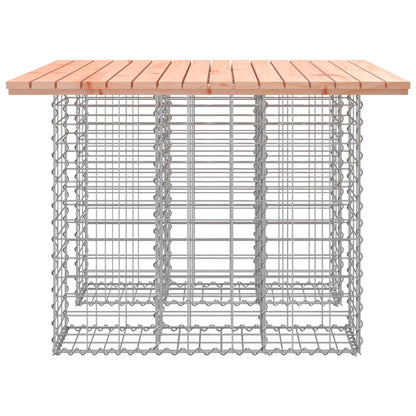 Banc jardin design gabion 100x102x72 cm bois massif de douglas