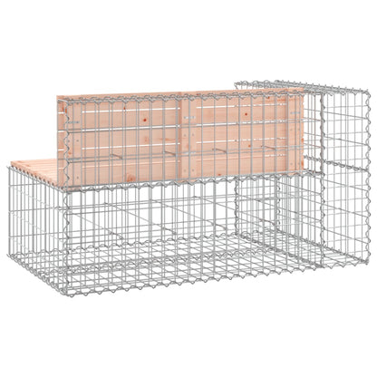 Banc jardin design gabion 122x71x65,5 cm bois massif de douglas