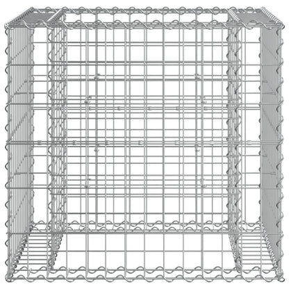 Banc de jardin avec panier en gabion bois de pin imprégné