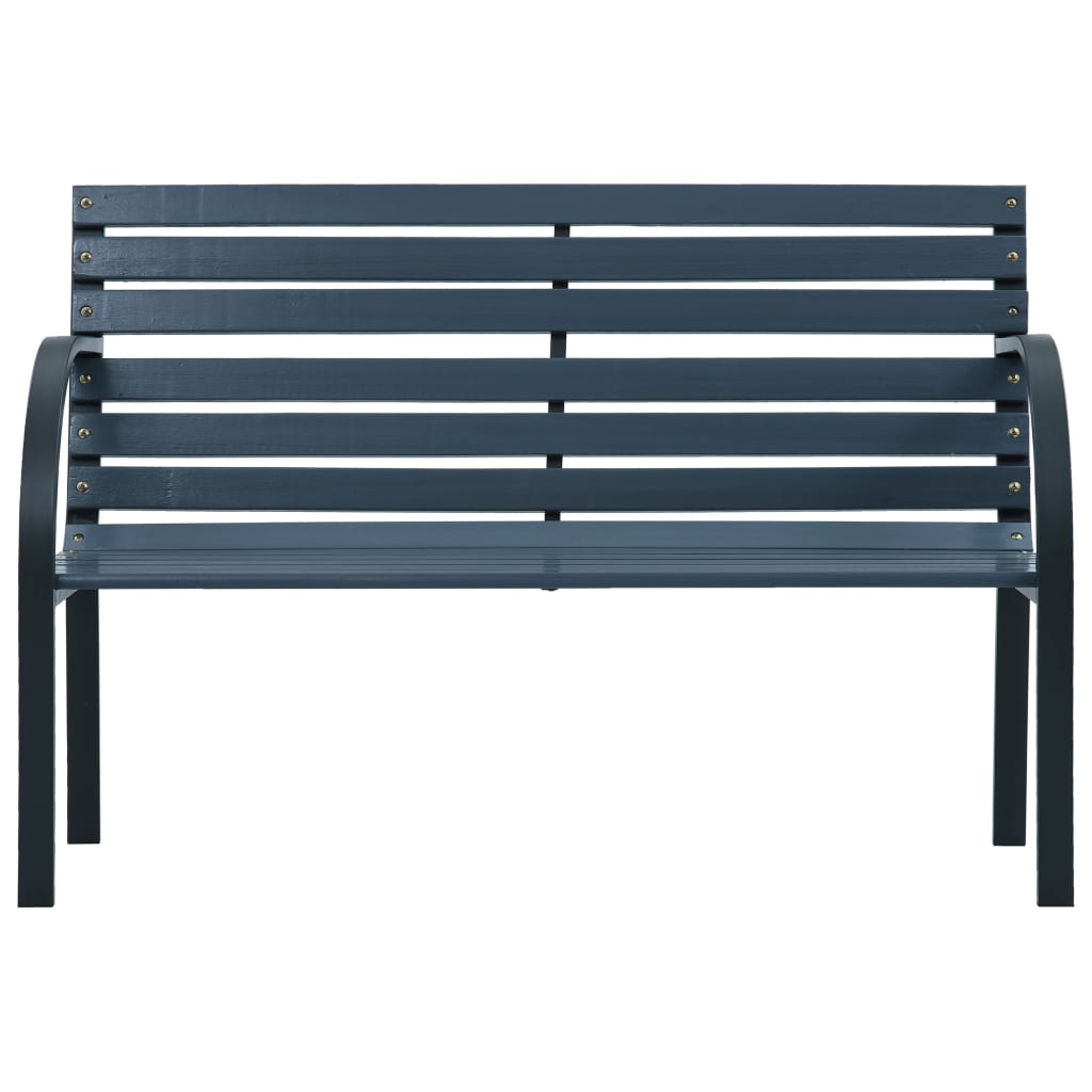 Banc de jardin Gris 112 cm Bois de sapin massif