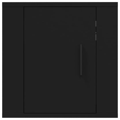 Muebles TV de pared 2 uds Negro 40x34,5x40 cm