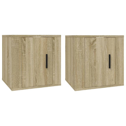 Meubles TV muraux 2 pcs Chêne sonoma 40x34,5x40 cm