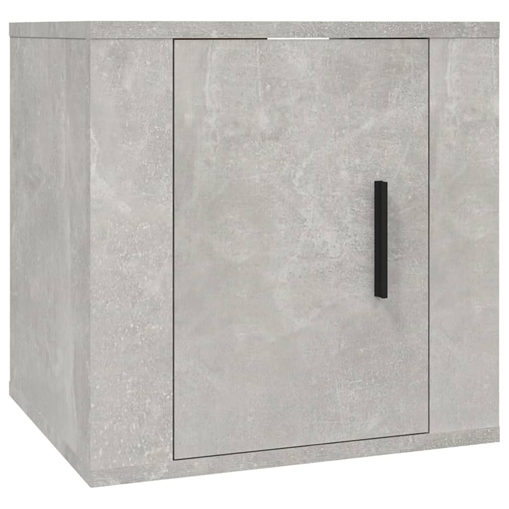 Wall-mounted TV cabinets 2 pcs Concrete grey 40x34.5x40 cm