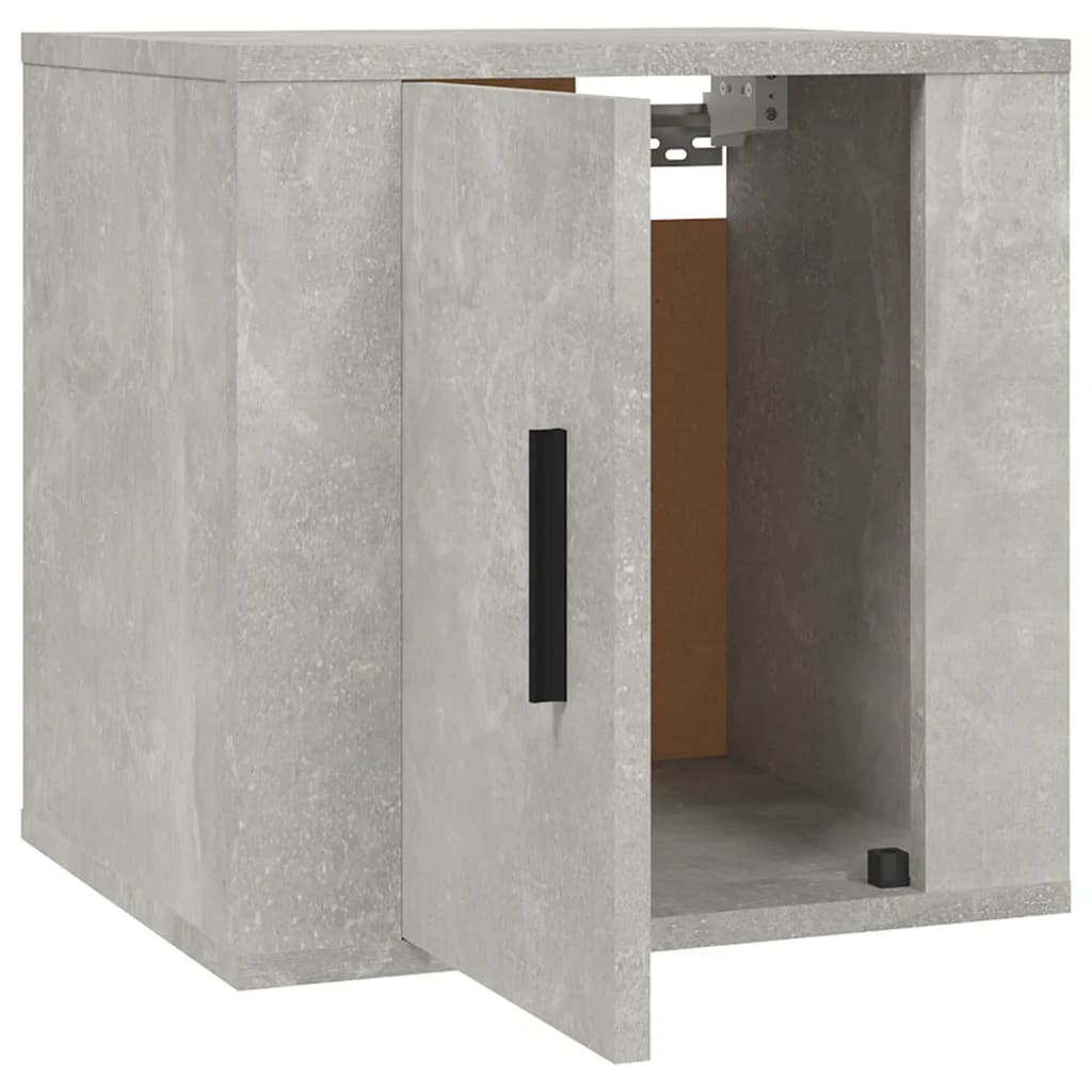 Wall-mounted TV cabinets 2 pcs Concrete grey 40x34.5x40 cm