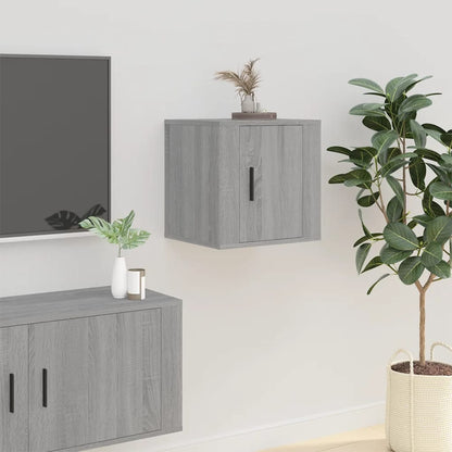 2 pcs Wall-mounted TV cabinets Sonoma grey 40x34.5x40 cm