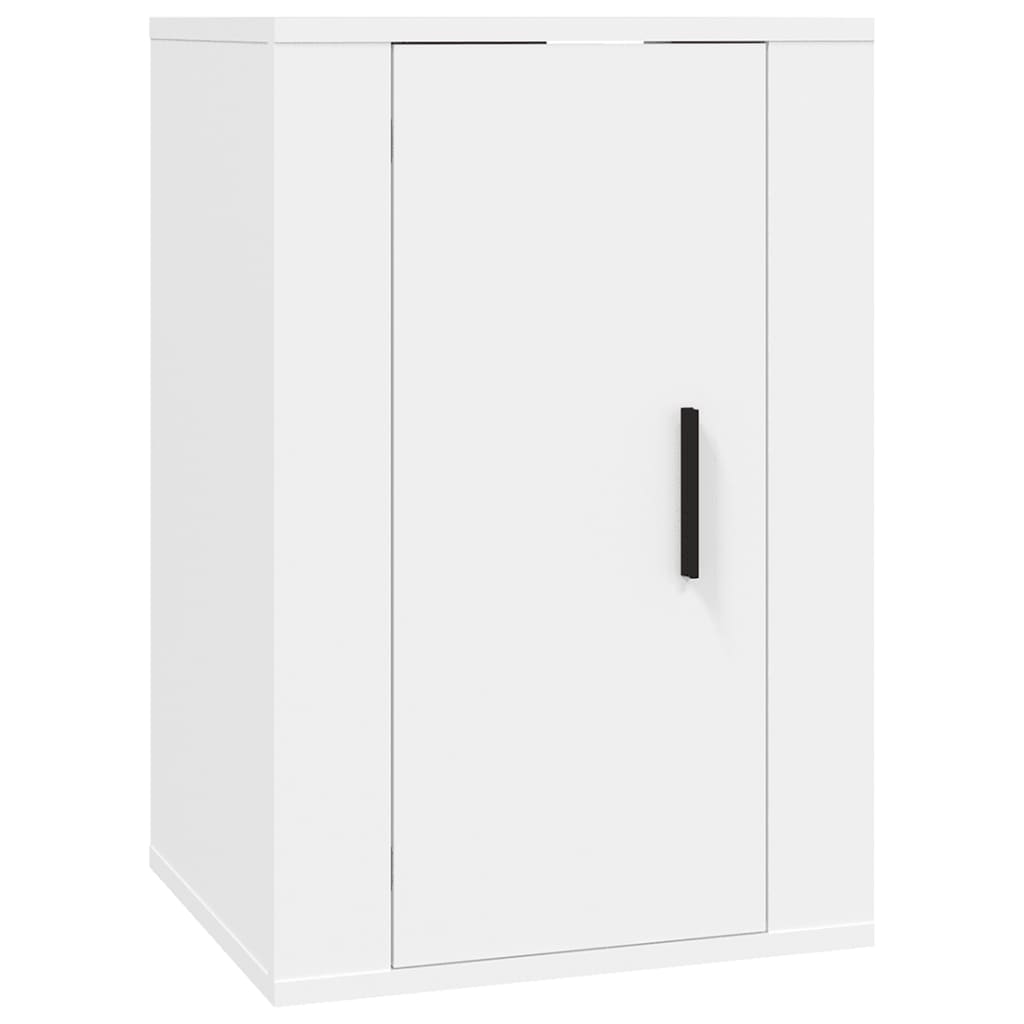 Muebles TV de pared 2 uds Blanco 40x34,5x60 cm