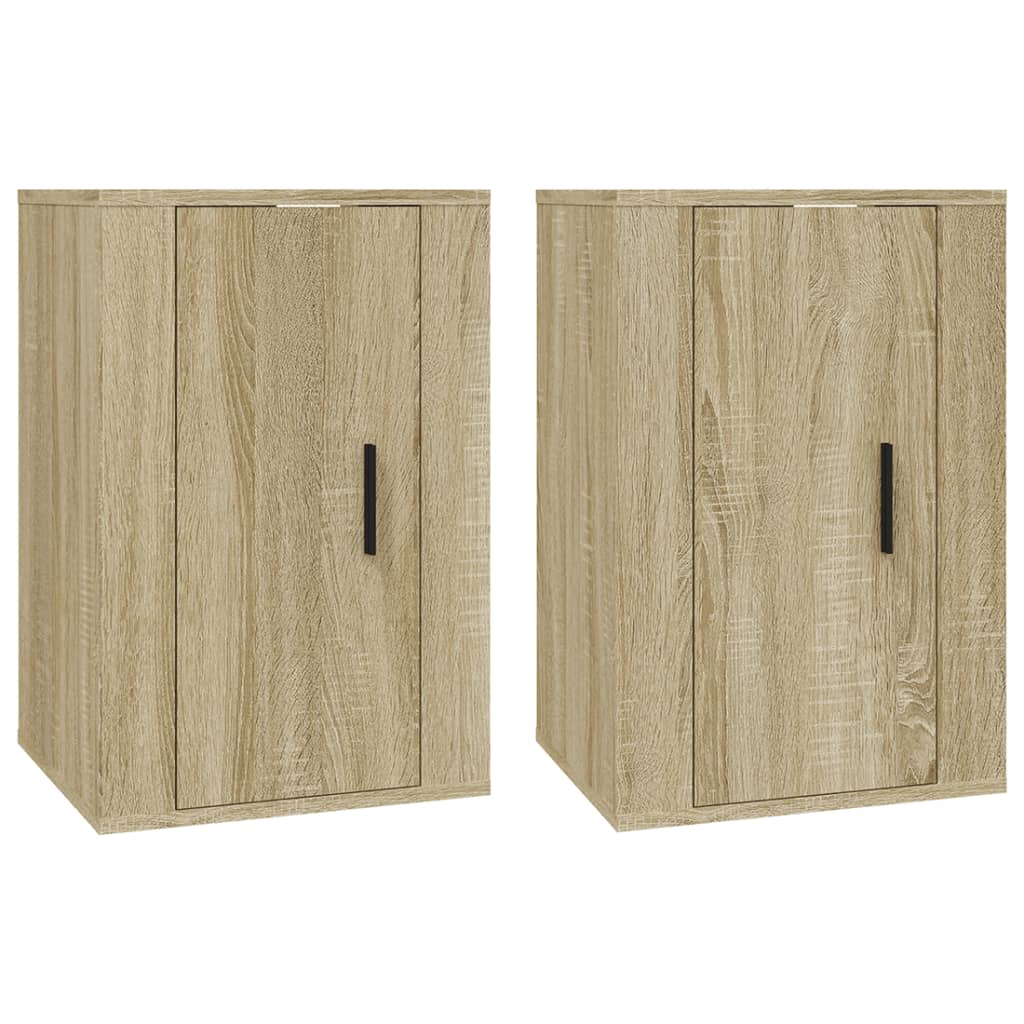 Meubles TV muraux 2 pcs Chêne sonoma 40x34,5x60 cm