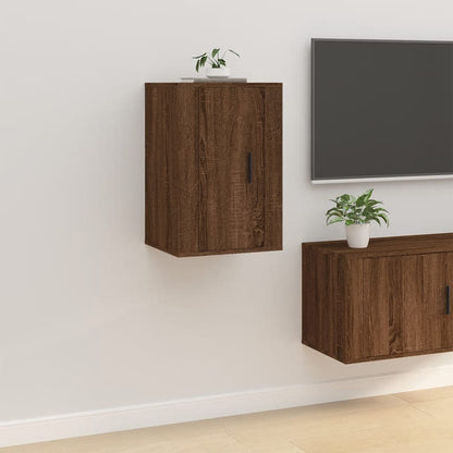 Meubles TV muraux 2 pcs Chêne marron 40x34,5x60 cm