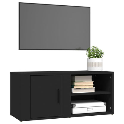 Meubles TV 2 pcs Noir 80x31,5x36 cm Bois d'ingénierie