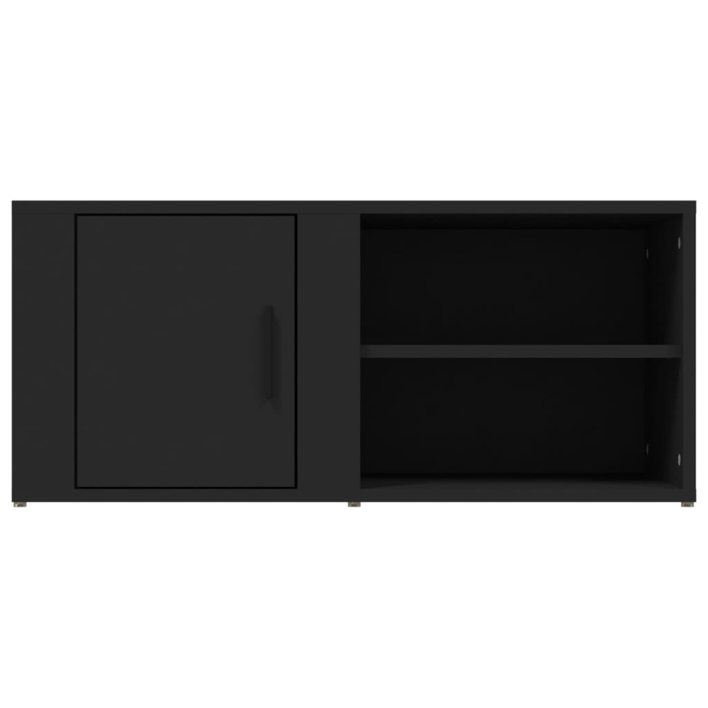 Meubles TV 2 pcs Noir 80x31,5x36 cm Bois d'ingénierie