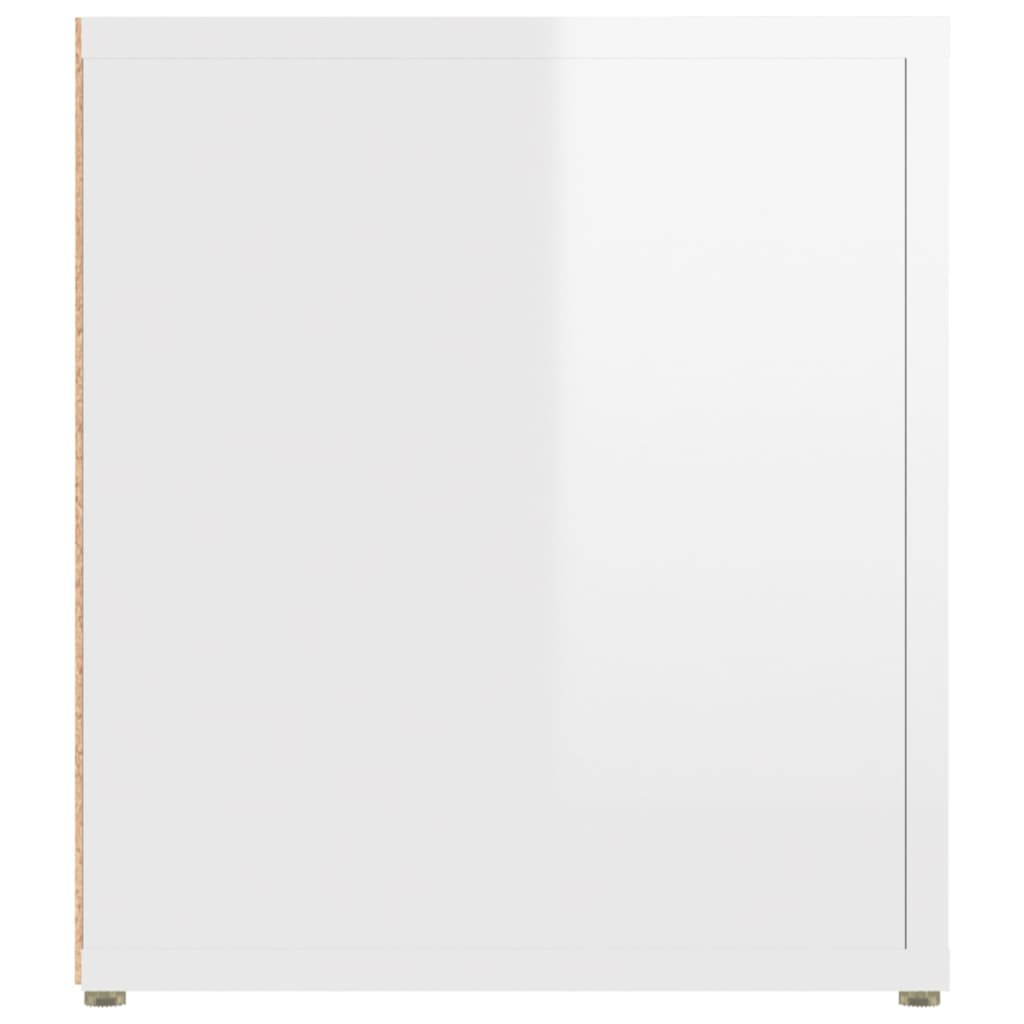 Meubles TV 2 pcs Blanc brillant 80x31,5x36 cm Bois d'ingénierie