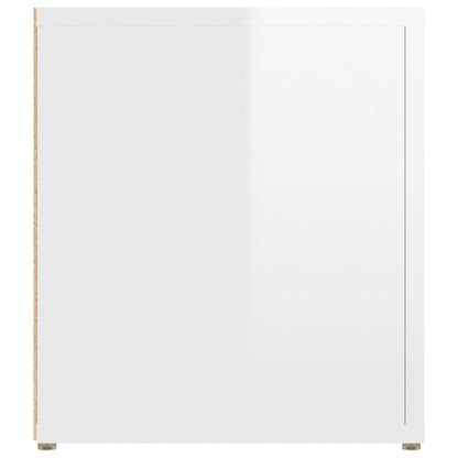 Meubles TV 2 pcs Blanc brillant 80x31,5x36 cm Bois d'ingénierie