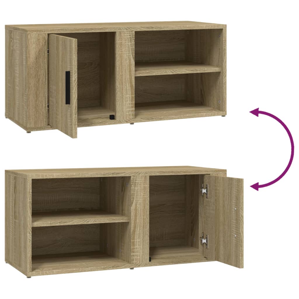 Meubles TV Chêne sonoma 80x31,5x36 cm Bois d'ingénierie