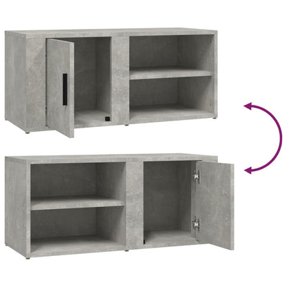 Meubles TV 2 pcs Gris béton 80x31,5x36 cm Bois d'ingénierie