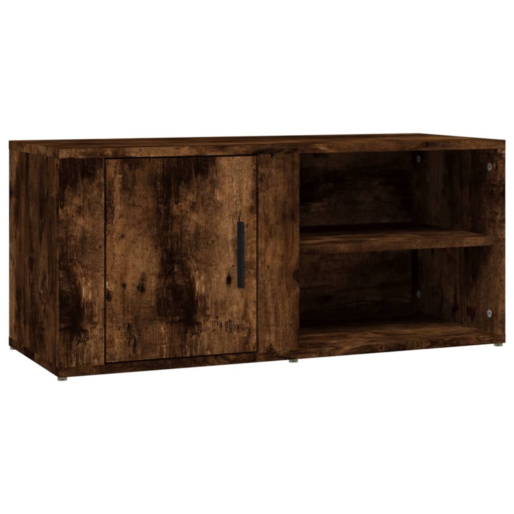 Meubles TV 2 pcs Chêne fumé 80x31,5x36 cm Bois d'ingénierie