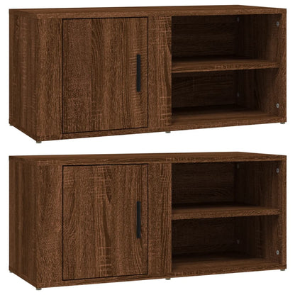 Meubles TV 2 pcs Chêne marron 80x31,5x36 cm Bois d'ingénierie