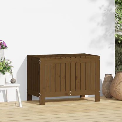 Boîte de rangement de jardin Marron miel 76x42,5x54 cm Bois pin