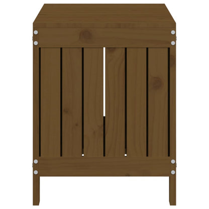 Boîte de rangement de jardin Marron miel 76x42,5x54 cm Bois pin