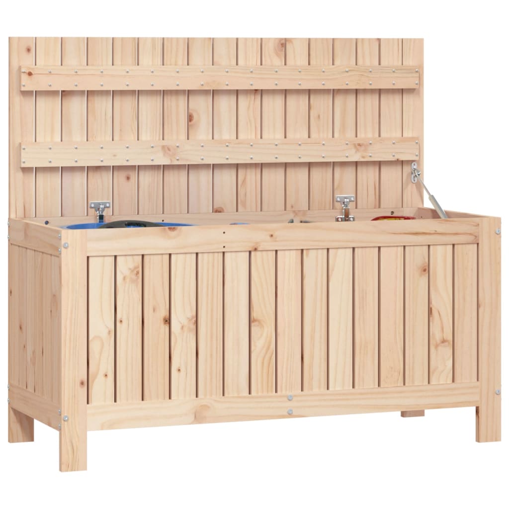 Boîte de rangement de jardin 108x42,5x54 cm Bois massif de pin