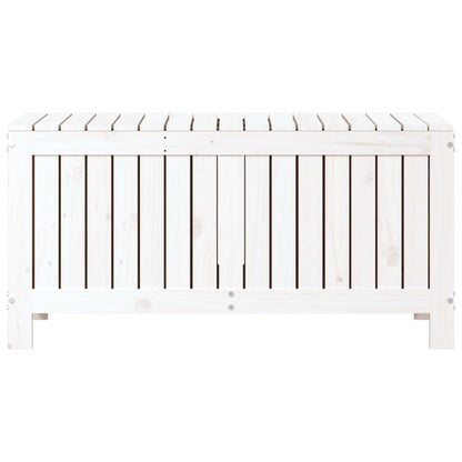 Boîte de rangement de jardin Blanc 108x42,5x54 cm Bois de pin