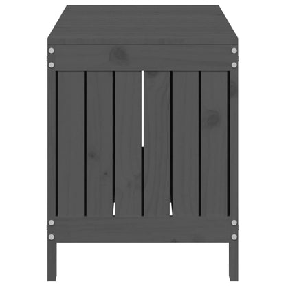 Boîte de rangement de jardin Gris 108x42,5x54 cm Bois de pin