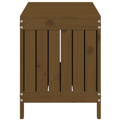 Boîte de rangement de jardin Marron miel 108x42,5x54cm Bois pin