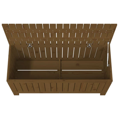 Boîte de rangement de jardin Marron miel 108x42,5x54cm Bois pin