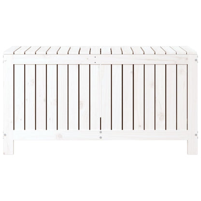 Boîte de rangement de jardin Blanc 115x49x60 cm Bois de pin