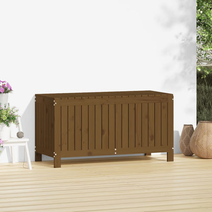 Boîte de rangement de jardin Marron miel 115x49x60 cm Bois pin