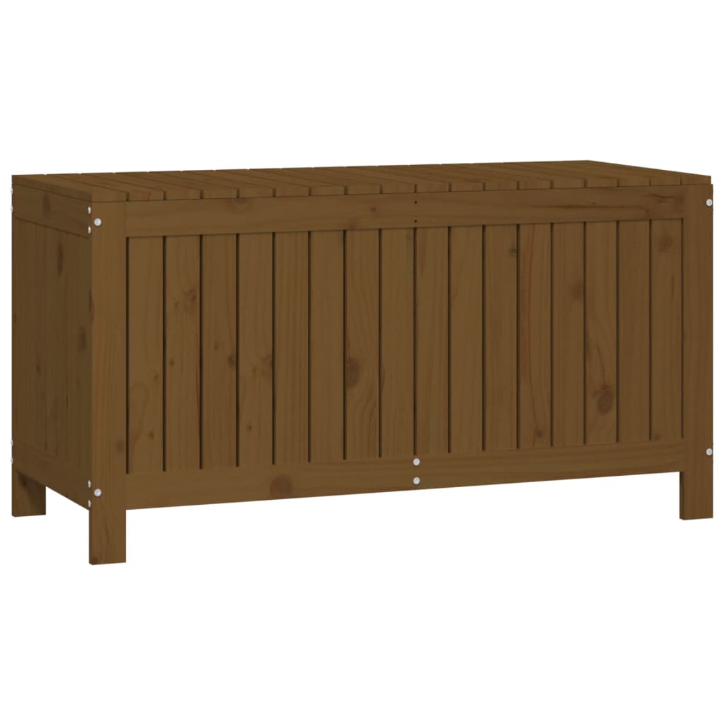 Boîte de rangement de jardin Marron miel 115x49x60 cm Bois pin