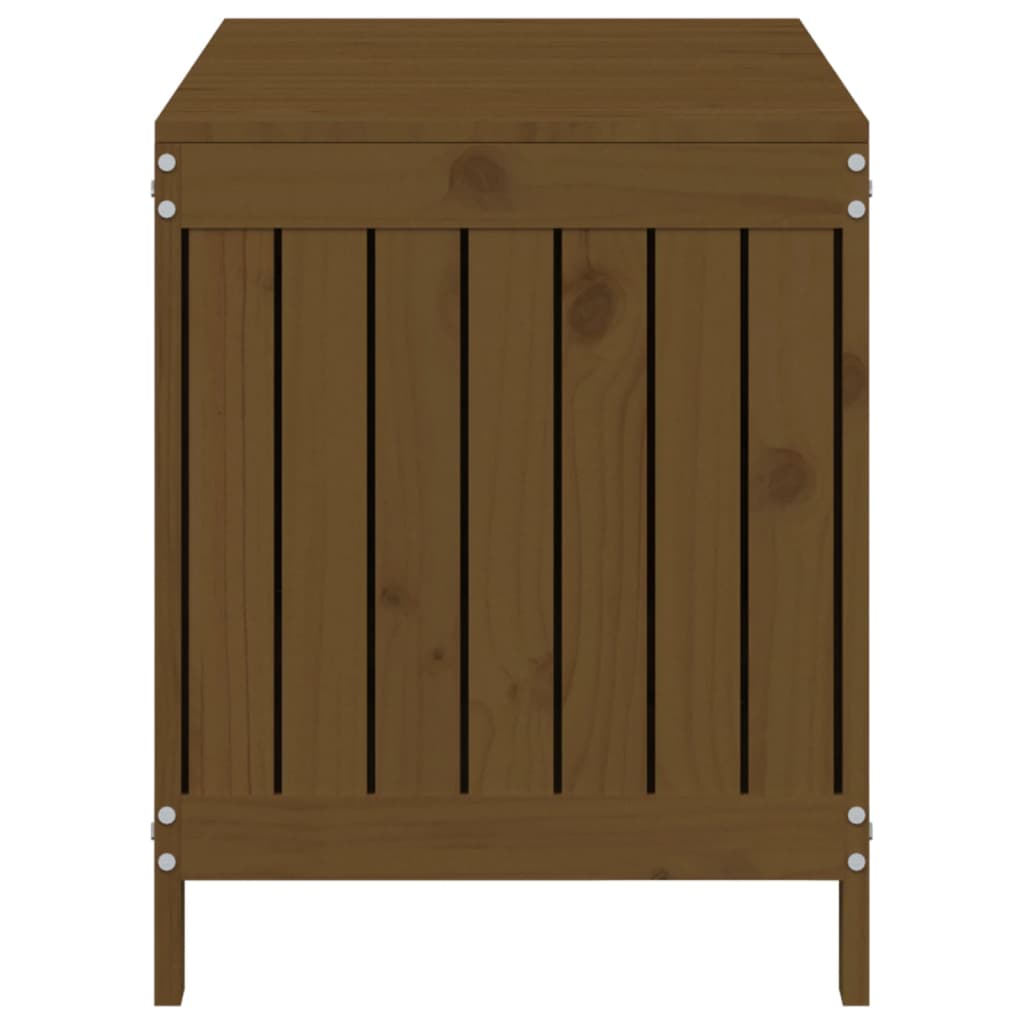 Boîte de rangement de jardin Marron miel 115x49x60 cm Bois pin