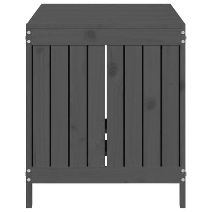 Boîte de rangement de jardin Gris 121x55x64 cm Bois de pin