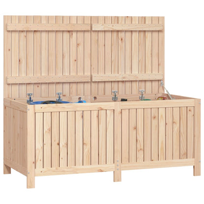 Boîte de rangement de jardin 147x68x64 cm Bois massif de pin