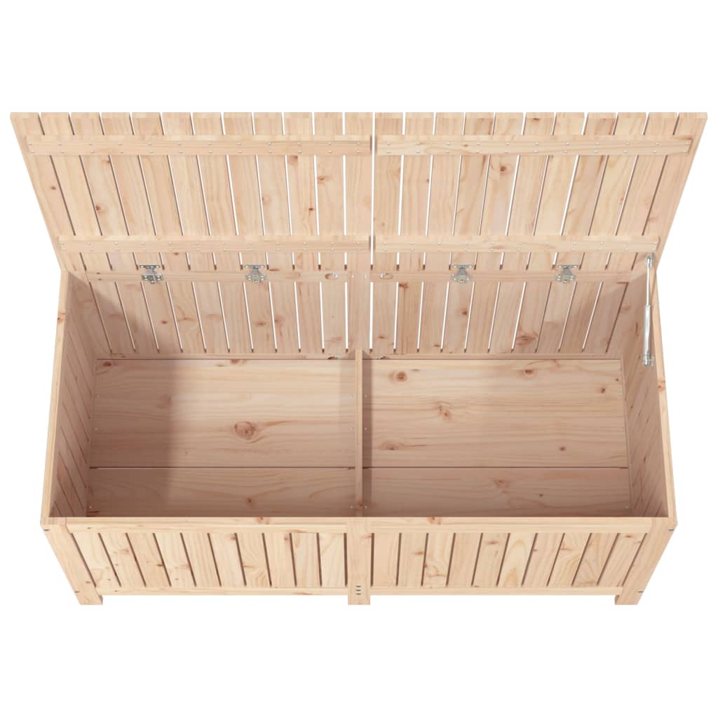 Boîte de rangement de jardin 147x68x64 cm Bois massif de pin