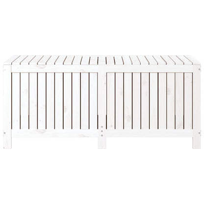 Boîte de rangement de jardin Blanc 147x68x64 cm Bois de pin